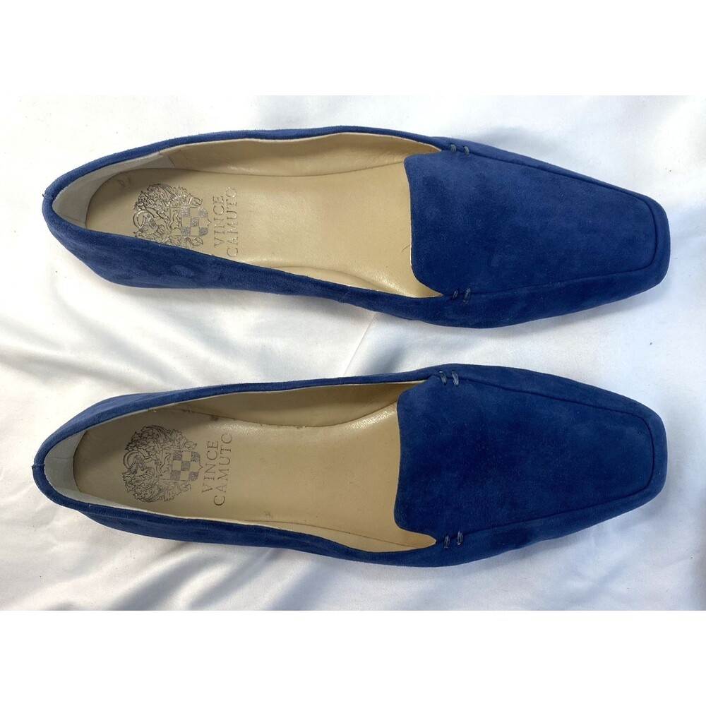 Vince Camuto Prenten Women’s Blue Suede Slip-On Flats Size 8M EUR 38.5 - Picture 8 of 10